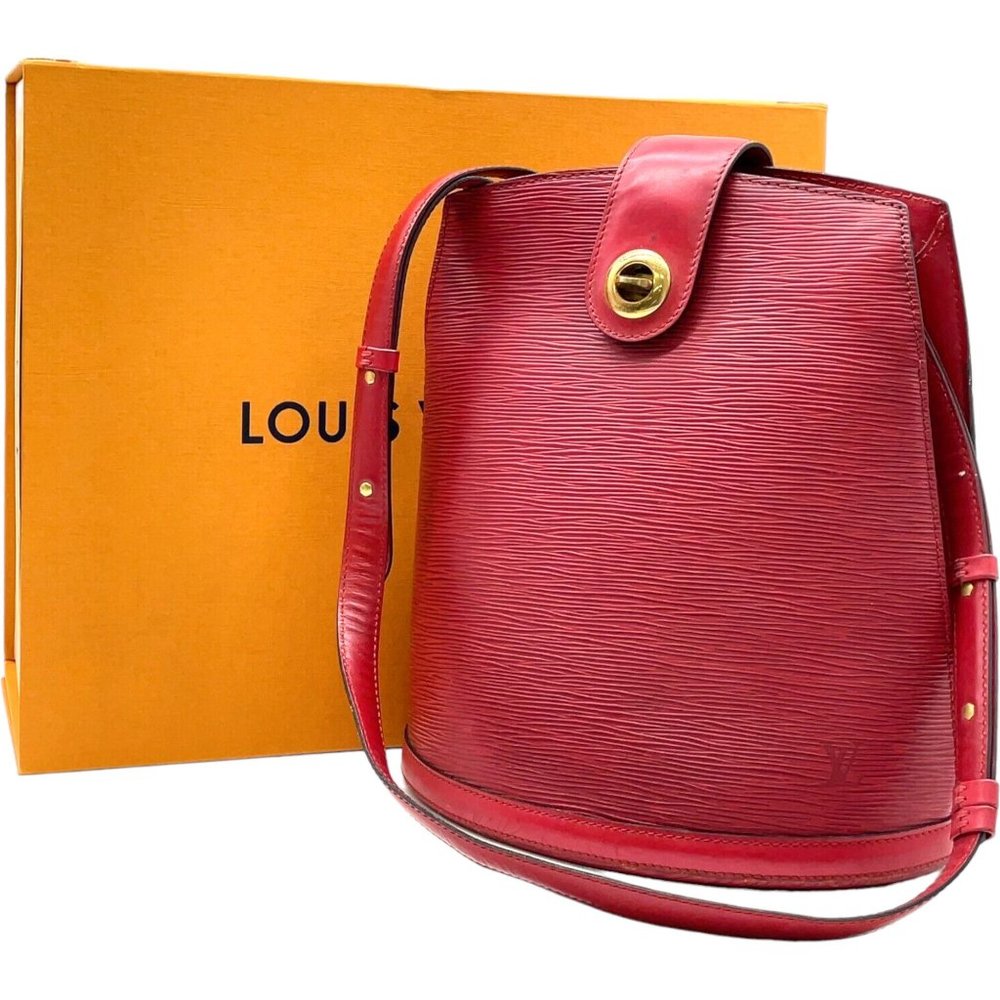570317N Louis Vuitton Shoulder Bag Red Cluny Red Epi Leather without dust bag